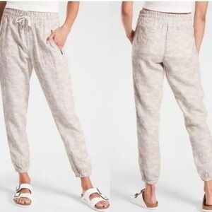 Athleta Cabo Tide Linen Jogger Size 12